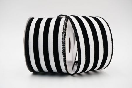 Striped Wired Ribbon_KF6690GC-1-53_White